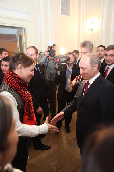 Ilya Lagutenko and Vladimir Putin